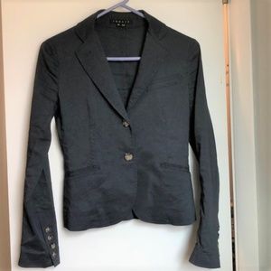 Theory - Navy Linen Blazer - Size 00